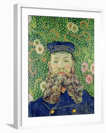 Portrait of the Postman Joseph Roulin, c.1889-Vincent van Gogh-Framed Giclee Print