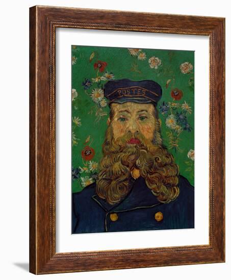 Portrait of the Postman Joseph Roulin, c.1889-Vincent van Gogh-Framed Giclee Print