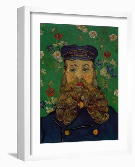 Portrait of the Postman Joseph Roulin, c.1889-Vincent van Gogh-Framed Giclee Print