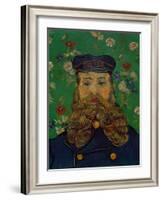Portrait of the Postman Joseph Roulin, c.1889-Vincent van Gogh-Framed Giclee Print