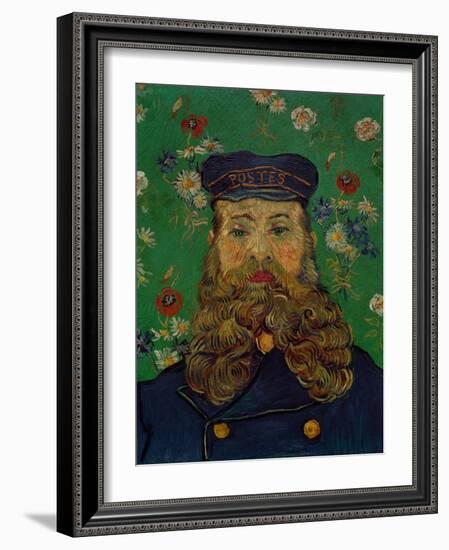 Portrait of the Postman Joseph Roulin, c.1889-Vincent van Gogh-Framed Giclee Print