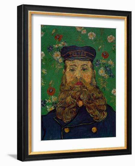 Portrait of the Postman Joseph Roulin, c.1889-Vincent van Gogh-Framed Giclee Print