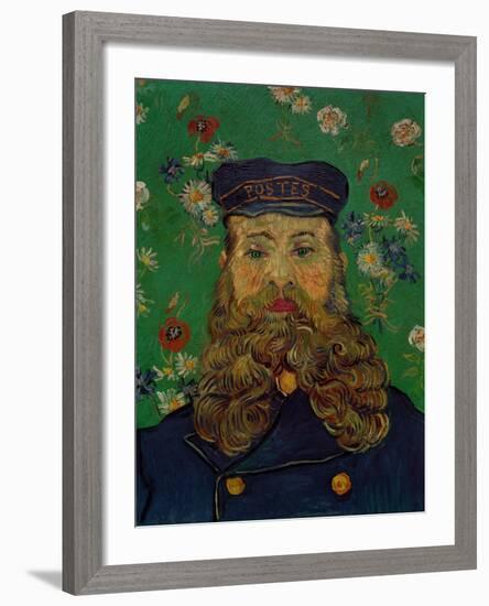 Portrait of the Postman Joseph Roulin, c.1889-Vincent van Gogh-Framed Giclee Print