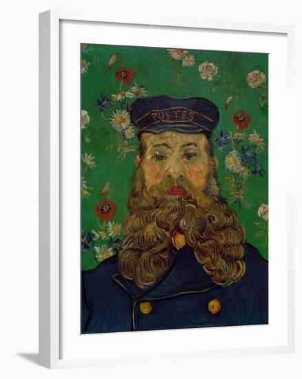 Portrait of the Postman Joseph Roulin, c.1889-Vincent van Gogh-Framed Giclee Print