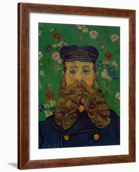 Portrait of the Postman Joseph Roulin, c.1889-Vincent van Gogh-Framed Giclee Print