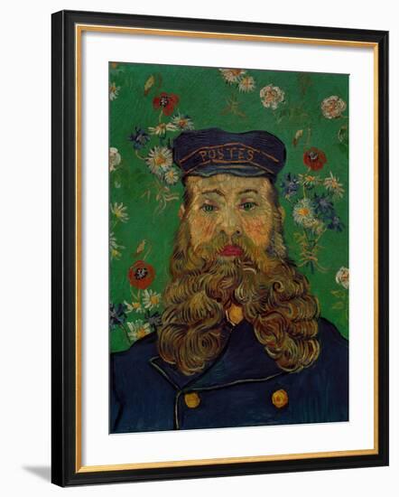 Portrait of the Postman Joseph Roulin, c.1889-Vincent van Gogh-Framed Giclee Print