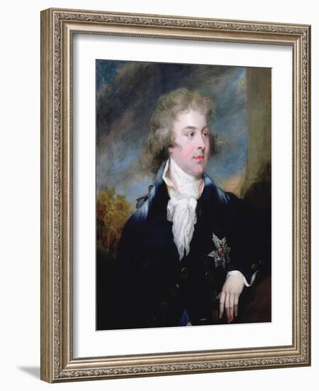 Portrait of the Prince of Wales, Late King George IV, 1790-John S. Smith-Framed Giclee Print