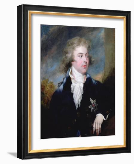 Portrait of the Prince of Wales, Late King George IV, 1790-John S. Smith-Framed Giclee Print