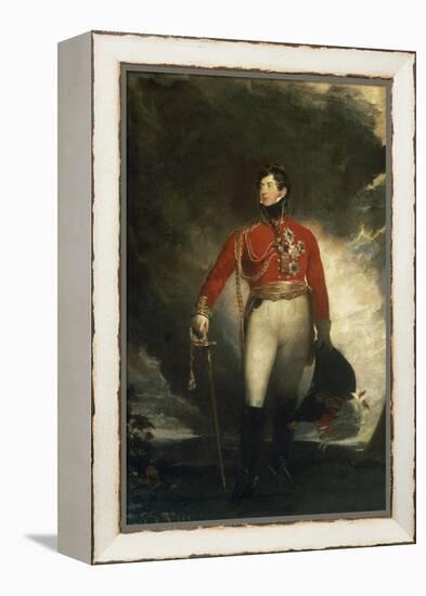 Portrait of the Prince Regent, later George IV-Thomas Lawrence-Framed Premier Image Canvas