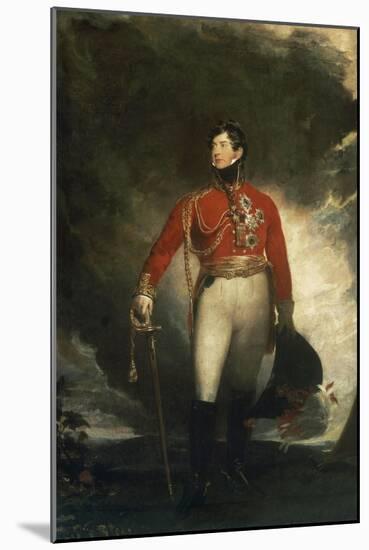 Portrait of the Prince Regent, later George IV-Thomas Lawrence-Mounted Giclee Print