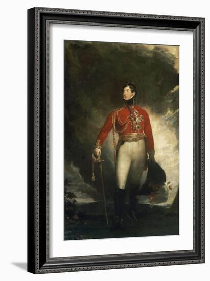 Portrait of the Prince Regent, later George IV-Thomas Lawrence-Framed Giclee Print