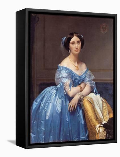 Portrait of the Princesse De Broglie, 1853-Jean-Auguste-Dominique Ingres-Framed Premier Image Canvas