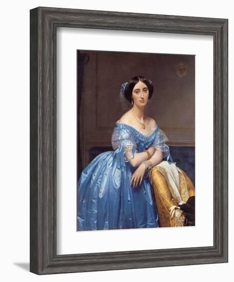 Portrait of the Princesse De Broglie, 1853-Jean-Auguste-Dominique Ingres-Framed Giclee Print