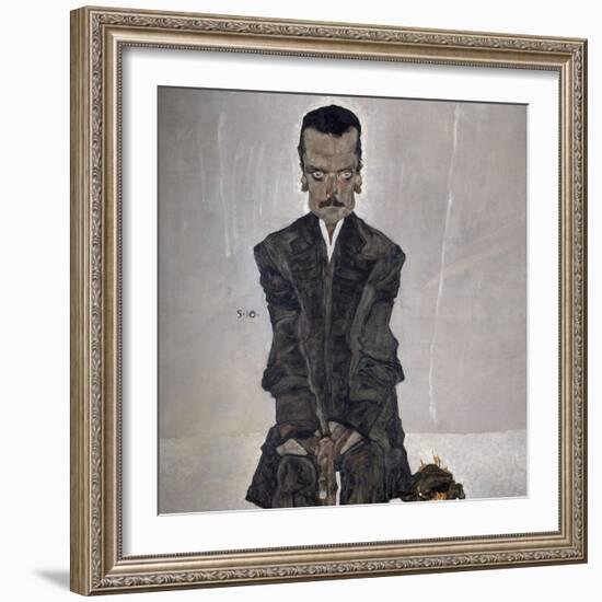 Portrait of the Publisher Eduard Kosmack, 1910-Egon Schiele-Framed Giclee Print