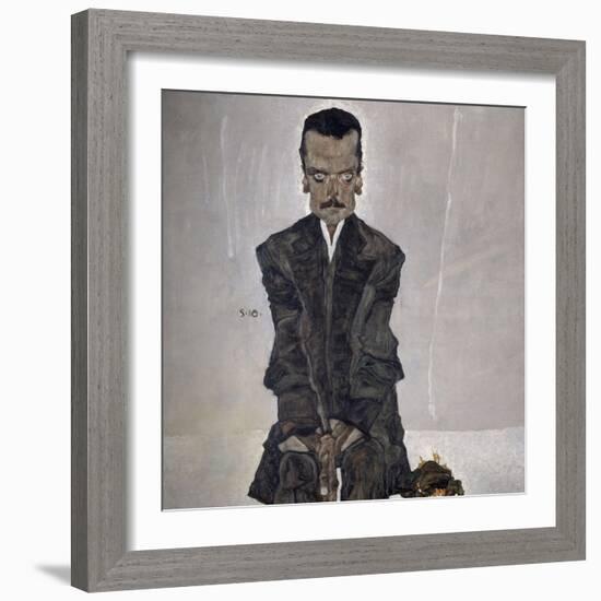 Portrait of the Publisher Eduard Kosmack, 1910-Egon Schiele-Framed Giclee Print