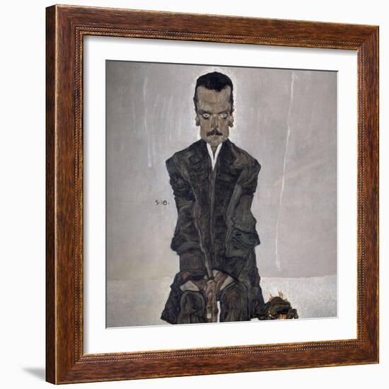 Portrait of the Publisher Eduard Kosmack, 1910-Egon Schiele-Framed Giclee Print