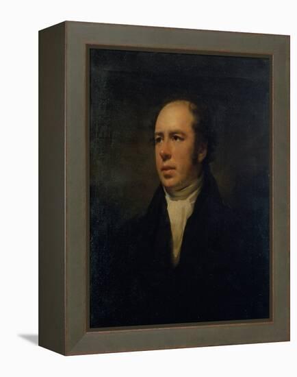 Portrait of the Reverend John Thomson, Minister of Duddingston (Oil on Canvas)-Henry Raeburn-Framed Premier Image Canvas