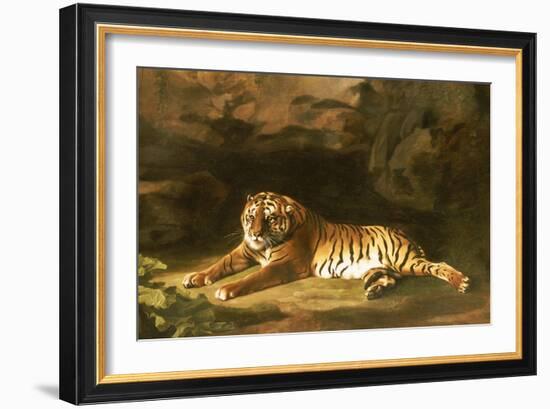 Portrait of the Royal Tiger, circa 1770-George Stubbs-Framed Giclee Print