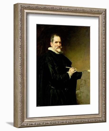 Portrait of the Sculptor, Juan Martinez Montanes-Diego Velazquez-Framed Giclee Print