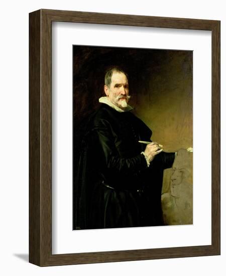 Portrait of the Sculptor, Juan Martinez Montanes-Diego Velazquez-Framed Giclee Print