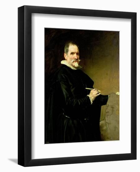 Portrait of the Sculptor, Juan Martinez Montanes-Diego Velazquez-Framed Giclee Print