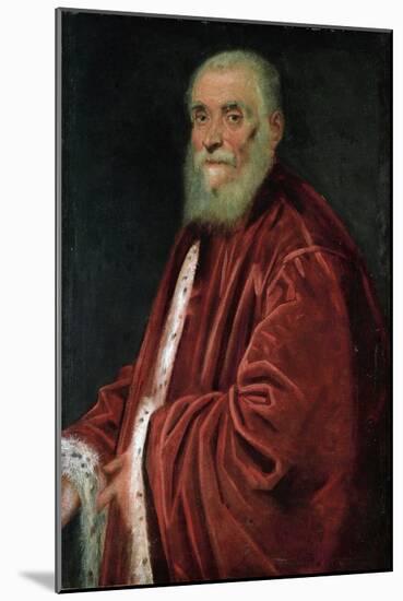 Portrait of the Senator Marco Grimani (1494-1544), by Tintoretto, Jacopo (1518-1594). Oil on Canvas-Jacopo Robusti Tintoretto-Mounted Giclee Print