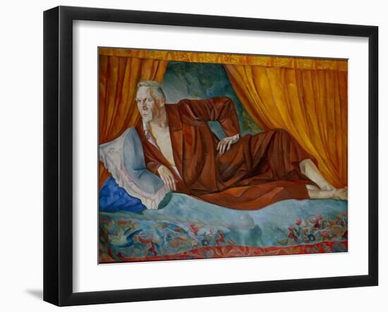 Portrait of the Singer Fyodor I. Shalyapin (1873-193), 1918-Boris Dmitryevich Grigoriev-Framed Giclee Print