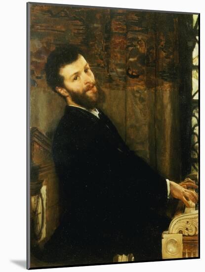 Portrait of the Singer George Henschel Playing Alma-Tadema's Piano, Townshend House, 1879-Sir Lawrence Alma-Tadema-Mounted Giclee Print