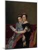 Portrait of the Sisters Zénaïde and Charlotte Bonaparte, 1821-Jacques Louis David-Mounted Giclee Print