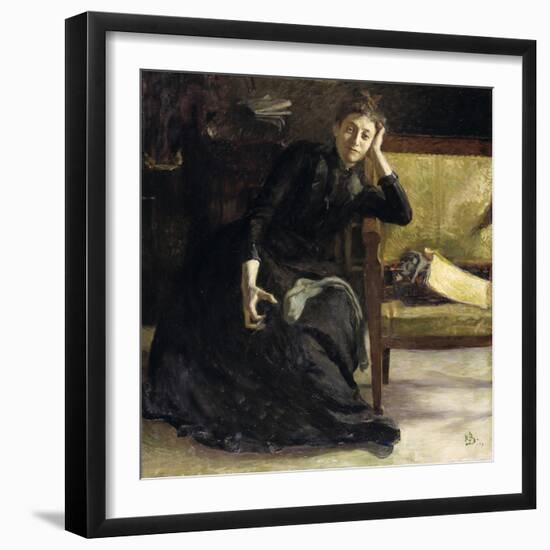 Portrait of the Swedish painter Eva Bonnier, 1889-Sven Richard Bergh-Framed Giclee Print