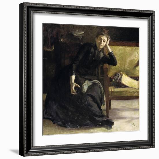 Portrait of the Swedish painter Eva Bonnier, 1889-Sven Richard Bergh-Framed Giclee Print