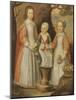 Portrait of the Three Children of George Preston of Holker, 1650-Gerrit van Honthorst-Mounted Giclee Print