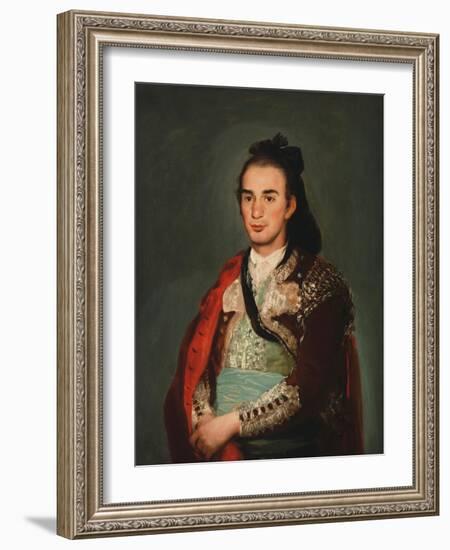 Portrait of the Toreador Jose Romero, C.1795 (Oil on Canvas)-Francisco Jose de Goya y Lucientes-Framed Giclee Print