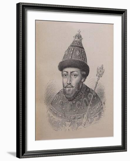 Portrait of the Tsar Michail I Fyodorovich of Russia (1596-164)-null-Framed Giclee Print