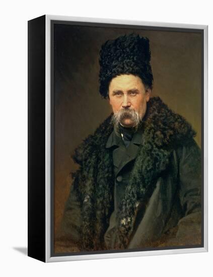 Portrait of the Ukranian Author Taras Grigorievich Shevchenko (1814-61), 1871-Ivan Nikolaevich Kramskoy-Framed Premier Image Canvas