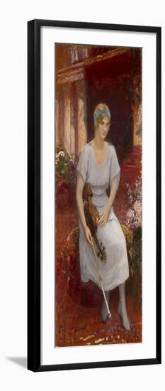 Portrait of the Violinist Cecilia Hansen (1897-198), 1922-Ilya Yefimovich Repin-Framed Giclee Print