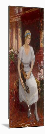 Portrait of the Violinist Cecilia Hansen (1897-198), 1922-Ilya Yefimovich Repin-Mounted Giclee Print