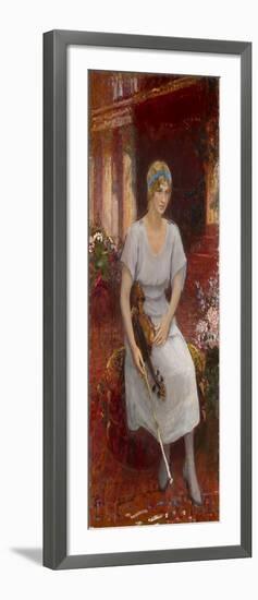 Portrait of the Violinist Cecilia Hansen (1897-198), 1922-Ilya Yefimovich Repin-Framed Giclee Print