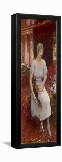 Portrait of the Violinist Cecilia Hansen (1897-198), 1922-Ilya Yefimovich Repin-Framed Premier Image Canvas