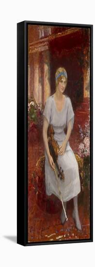 Portrait of the Violinist Cecilia Hansen (1897-198), 1922-Ilya Yefimovich Repin-Framed Premier Image Canvas