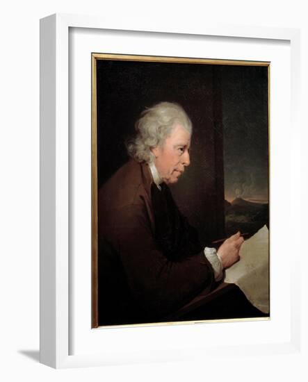 Portrait of the Watchmaker, Geologist and Physicist John Whitehurst (1713-1788) Painting by Joseph-Joseph Wright of Derby-Framed Giclee Print