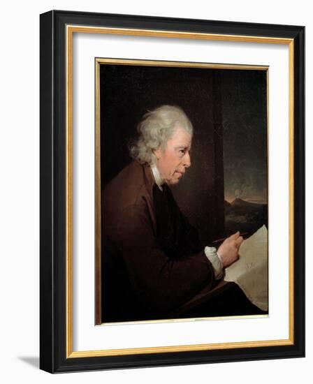 Portrait of the Watchmaker, Geologist and Physicist John Whitehurst (1713-1788) Painting by Joseph-Joseph Wright of Derby-Framed Giclee Print