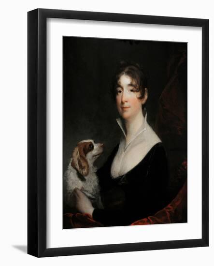 Portrait of the Wife of Anthony Merry, 1805-Gilbert Stuart-Framed Giclee Print