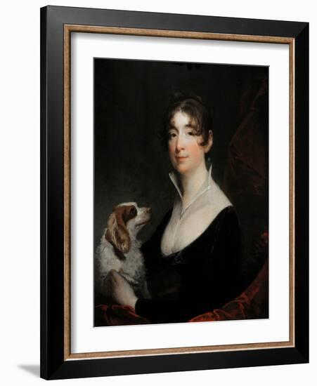 Portrait of the Wife of Anthony Merry, 1805-Gilbert Stuart-Framed Giclee Print