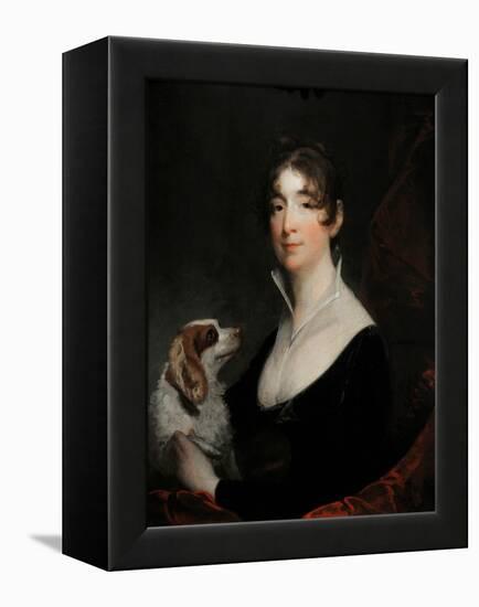 Portrait of the Wife of Anthony Merry, 1805-Gilbert Stuart-Framed Premier Image Canvas