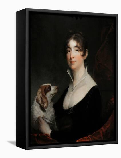 Portrait of the Wife of Anthony Merry, 1805-Gilbert Stuart-Framed Premier Image Canvas