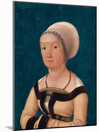 Portrait of the Wife of Jörg Fischer at Age 34, 1512-Hans Holbein the Elder-Mounted Giclee Print