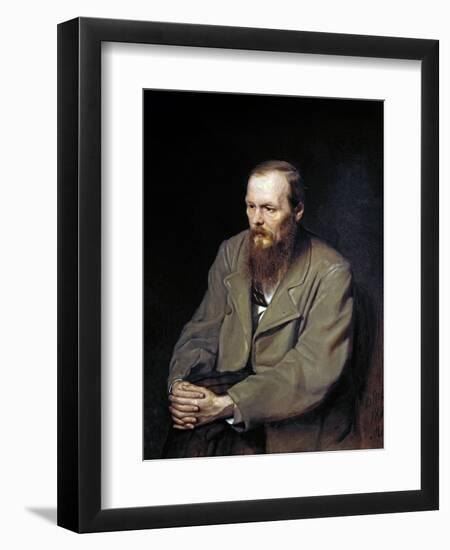 Portrait of the Writer Fyodor Dostoyevsky-Vasily Perov-Framed Giclee Print