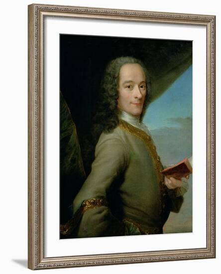 Portrait of the Young Voltaire (1694-1778)-null-Framed Giclee Print