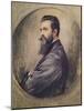 Portrait of Theodor Hertzl (1860-1904) (Pastel on Paper)-Anonymous Anonymous-Mounted Giclee Print
